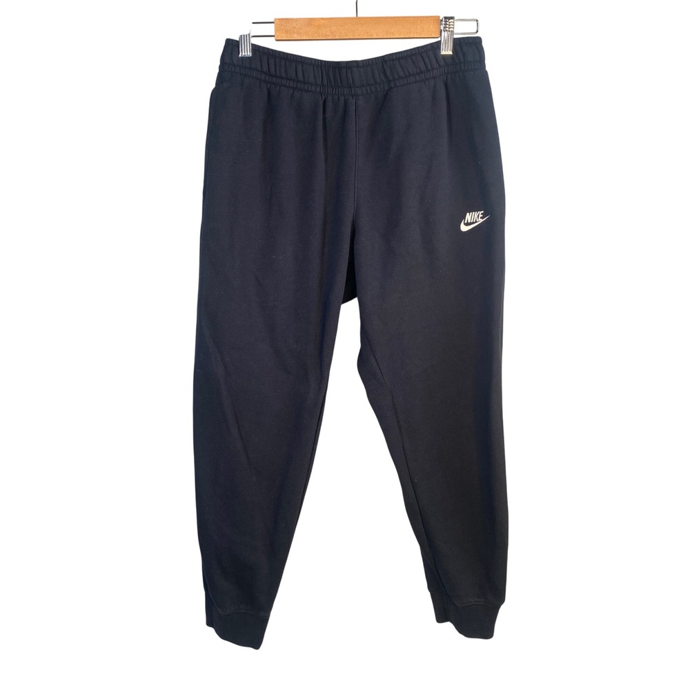 Nike Sportswear Club Fleece Joggers Mens‎ Medium Black Sweatpants Activewear
